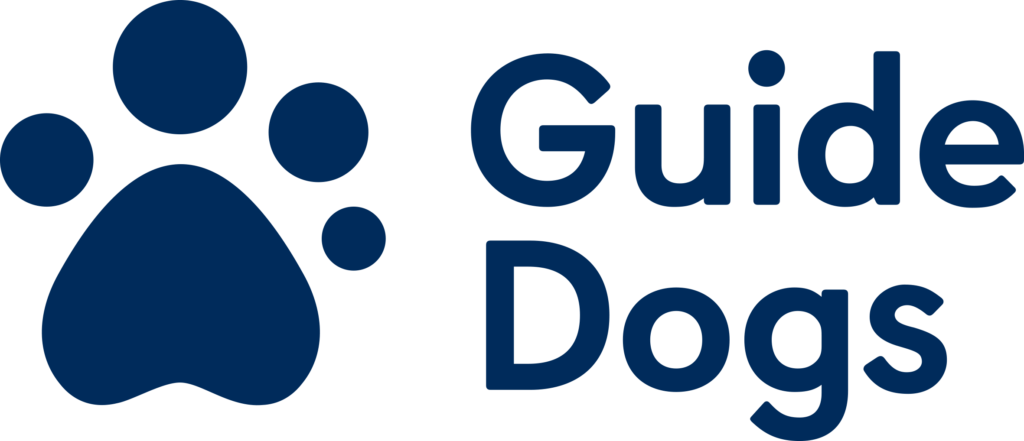 Image is Guide Dogs logo