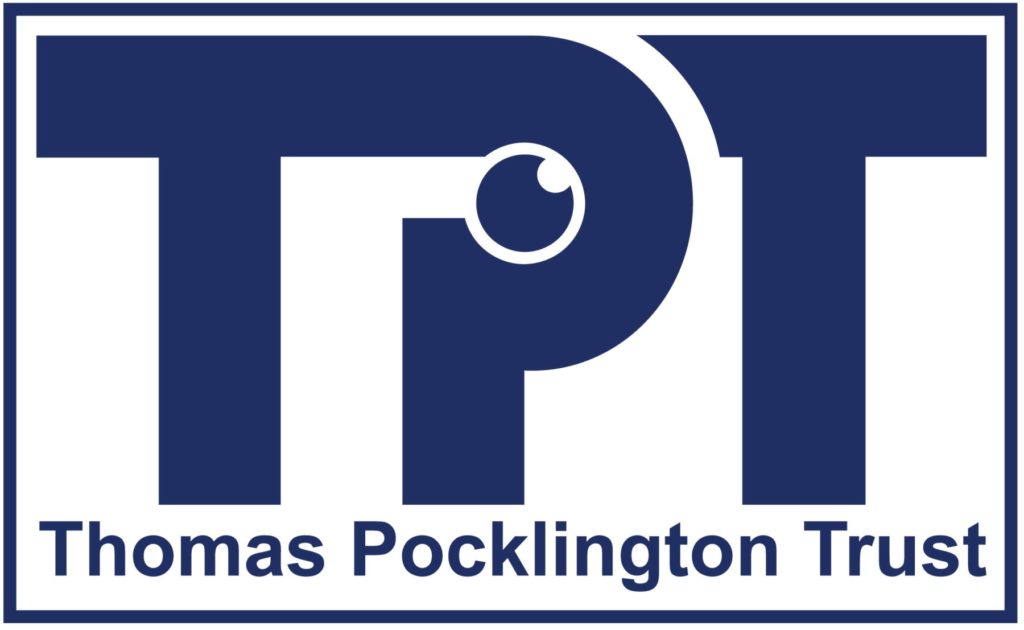 Image is Thomas Pocklington Trust logo