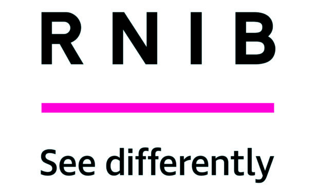 Image is the RNIB Logo with See Differently underneath RNIB