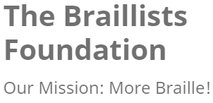 Image is the Braillists Foundation Logo