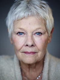 Photo of headshot of Dame Judi Dench by Robert Wilson