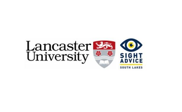 Lancaster University logo and Sight Advice South Lake logo