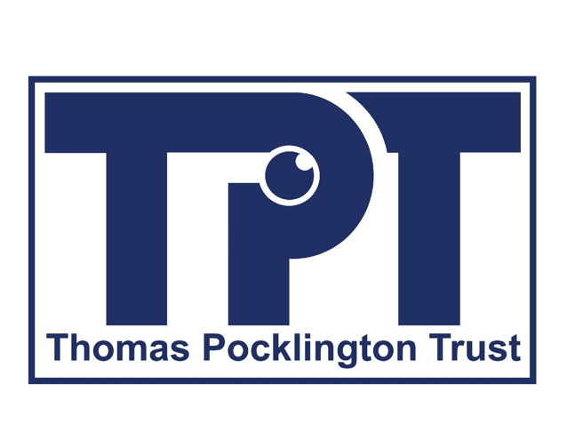 Image is Thomas Pocklington Trust logo