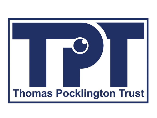 Image is Thomas Pocklington Trust logo