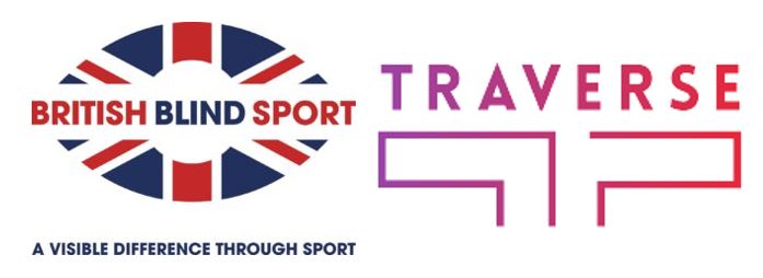 British Blind Sport logo and Traverse logo.