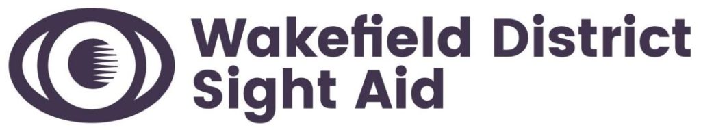 Wakefield Distric Sight Aid logo Wakefield Distric Sight Aid logo with an eye on the left hand side.