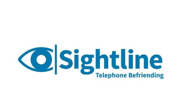 Sightline logo - Telephone befriending.