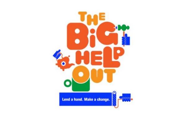 The Big Help Out logo - Lend a hand. Make a change.