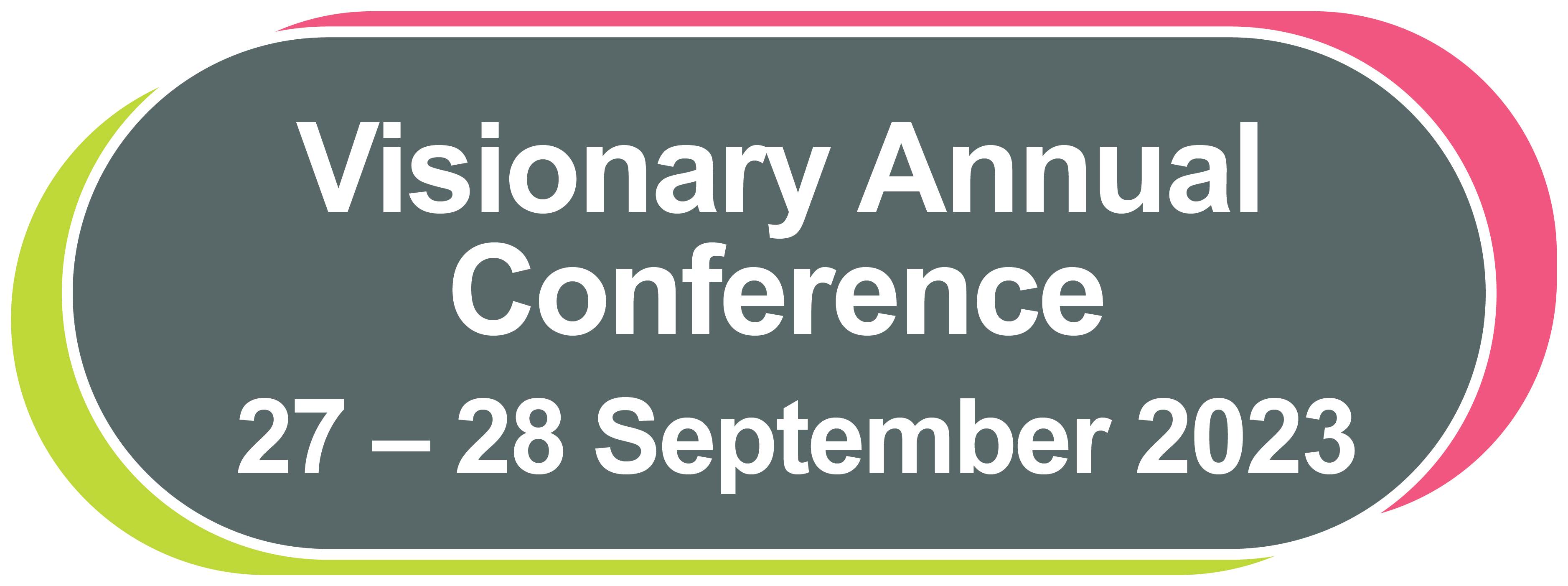 Visionary Annual Conference logo, 27 - 28 September 2023.