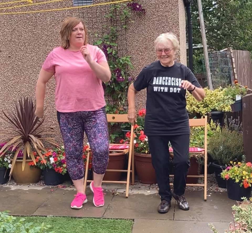 L - R Ann Hay and Dot Bremner