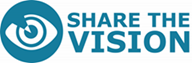 Share the Vision logo with eye on the left hand side.
