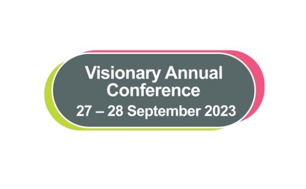 Logo for Visionary Annual Conference 2023, 27-28 September 2003.