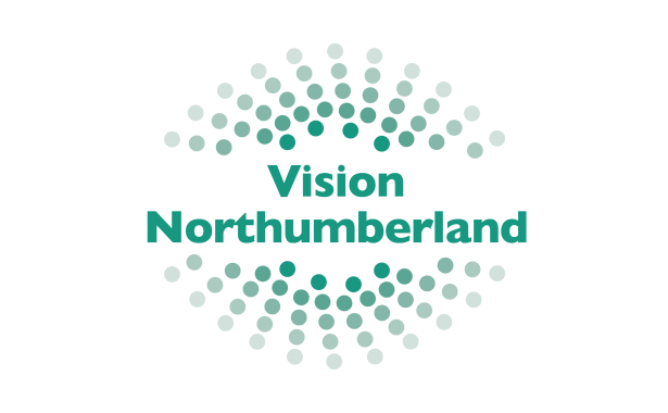 Vision Northumberland logo.