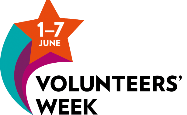 Volunteers' week logo, 1-7 June.