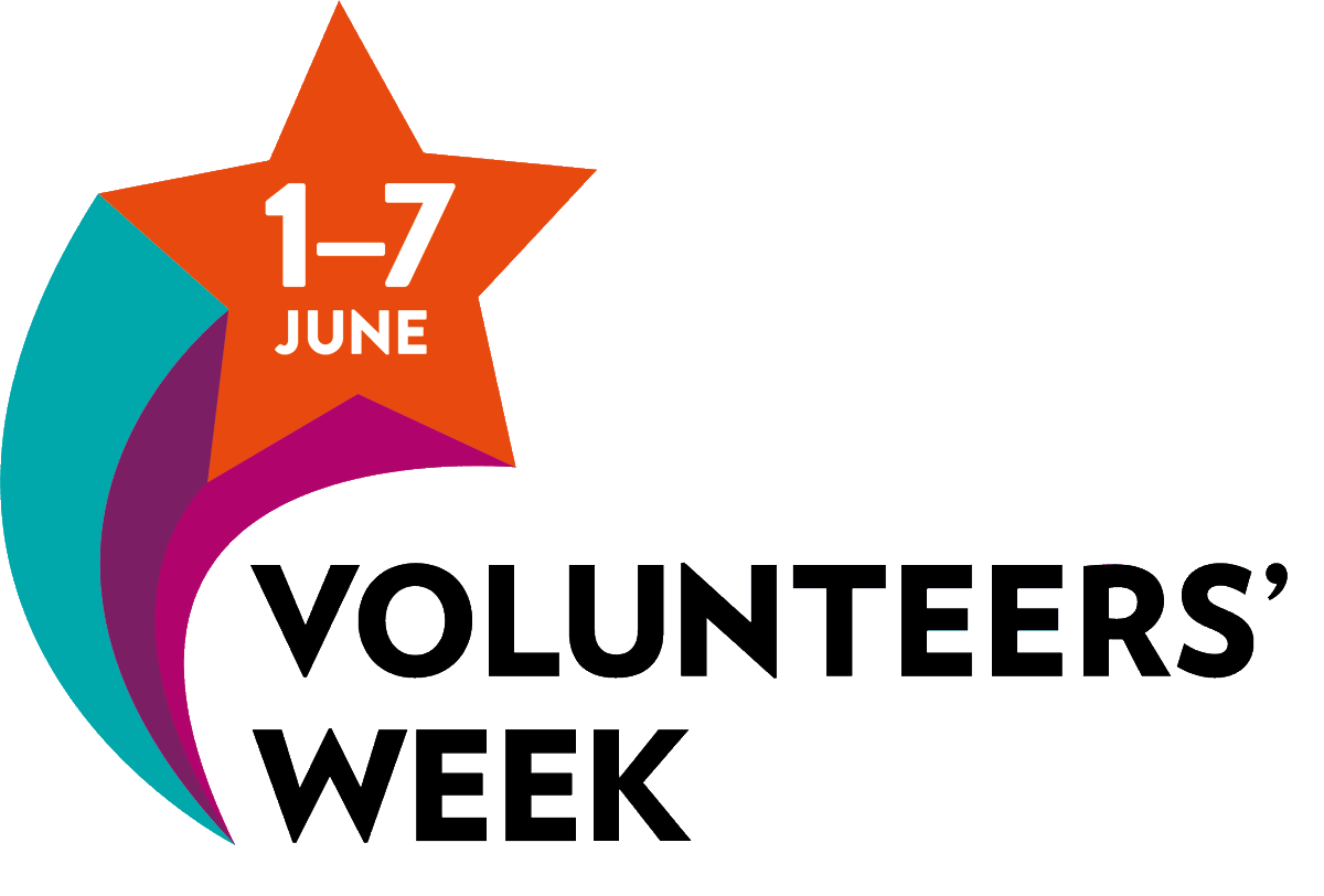 Volunteers' week logo, 1-7 June. 