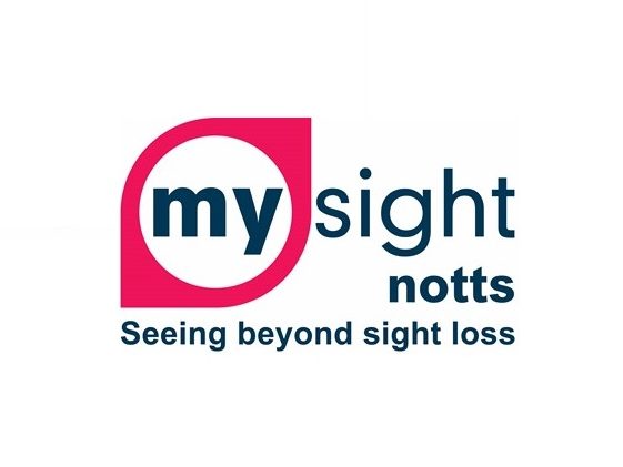 MySight Notts logo - Seeing beyond sight loss.
