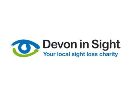 Devon in Sight logo - Your local sight loss charity.