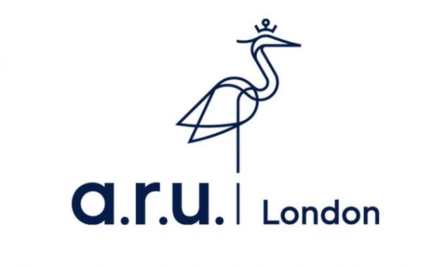 Anglia Ruskin University logo.