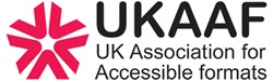 UKAAF logo - UK Association for Accessible formats