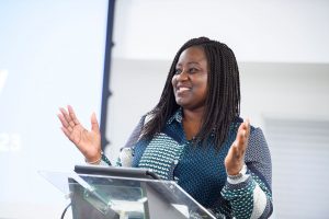 Marsha de Cordova MP speaking at the Visionary Annual Conference 2023 