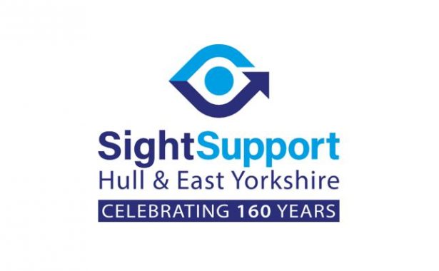 Logo for Sight Support Hull & East Yorkshire with strapline "Celebrating 160 years".