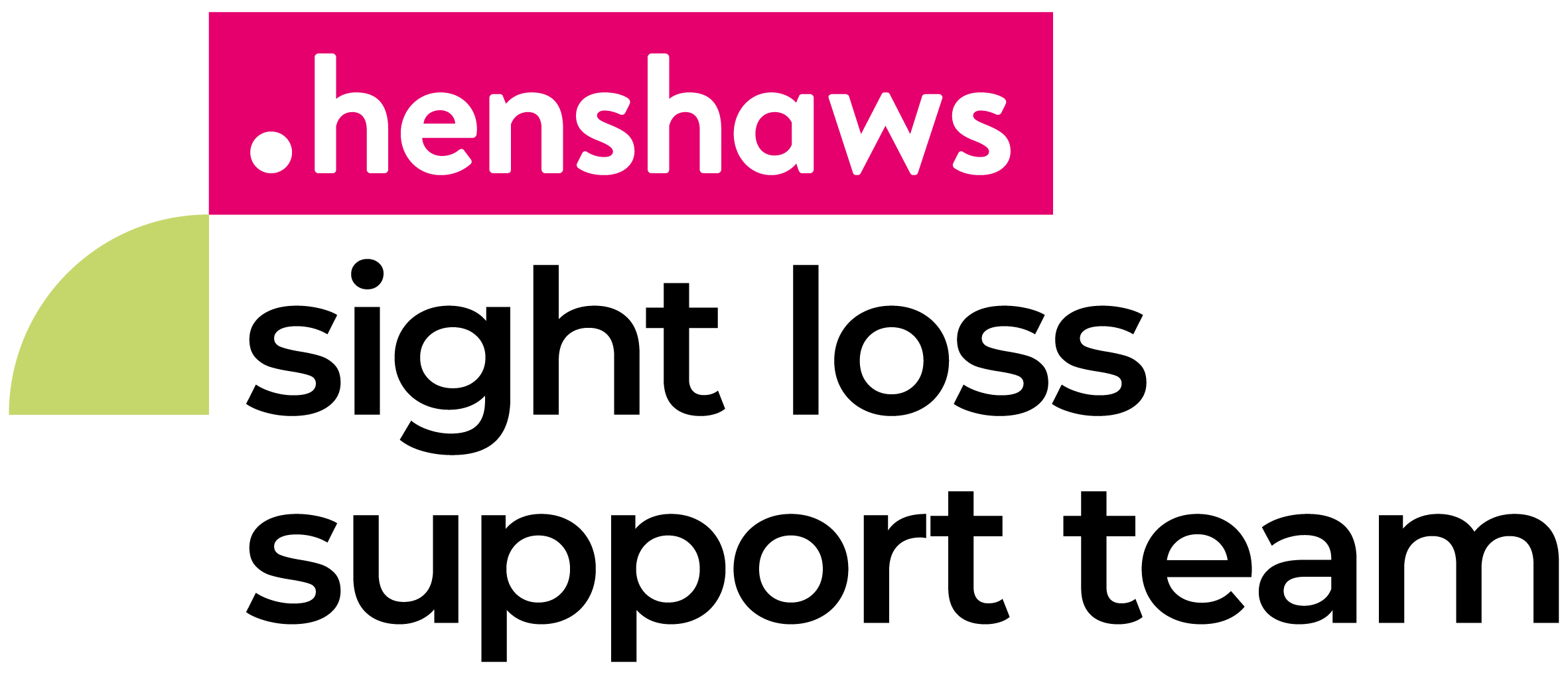 Henshaws logo - Sight Loss Support Team