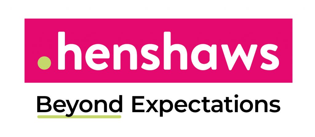 Henshaws logo Henshaws logo