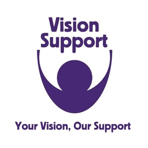Purple Vision Support logo - Your Vision, Our Support